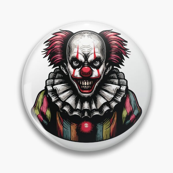 Item preview, Terrifying Clown with Sinister Grin designed and sold by DecalBox.