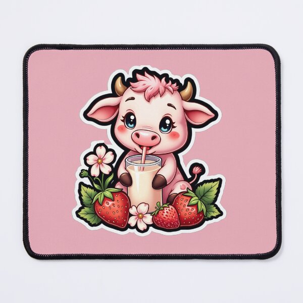 Item preview, Cute Cow & Strawberries designed and sold by bultpruf.