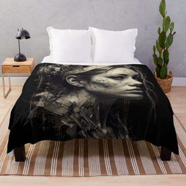 Item preview, Enigmatic Forest Muse: A Masterpiece of Surreal Depth and Geometric Elegance designed and sold by MythSpire.