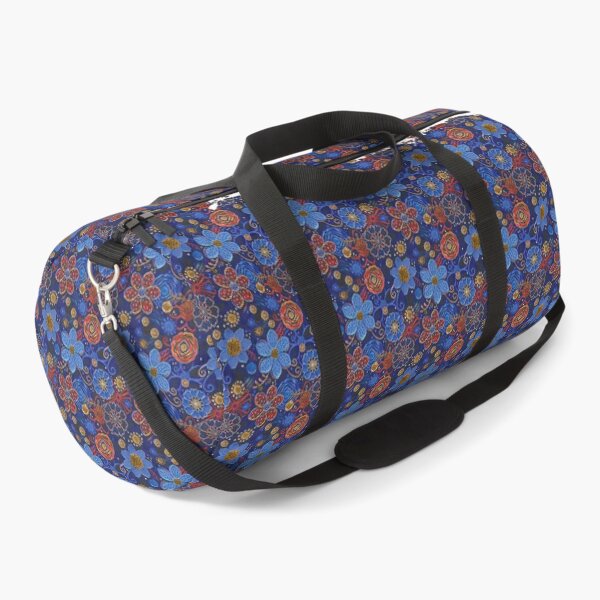 Item preview, Blue Color Vibrant Floral Flower Patten designed and sold by ramwebroom.