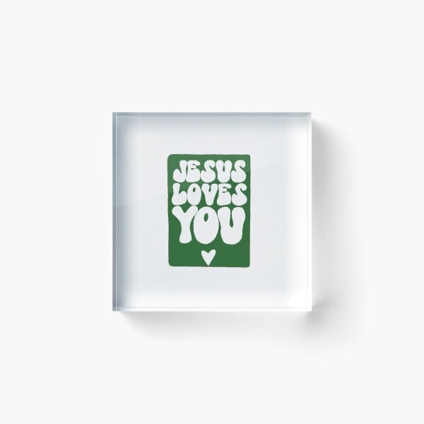 Item preview, Green Jesus Loves You designed and sold by Sophie0854.