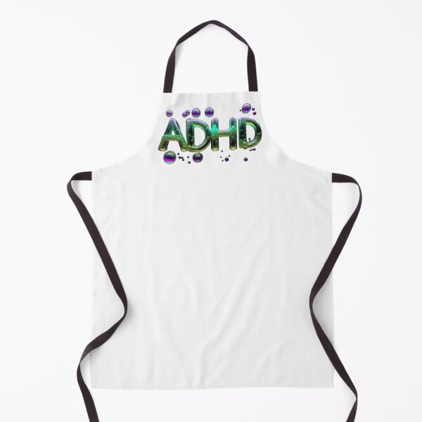 Item preview, The inscription "ADHD" on a white background -gel, colored bubbles designed and sold by My-fake-places.