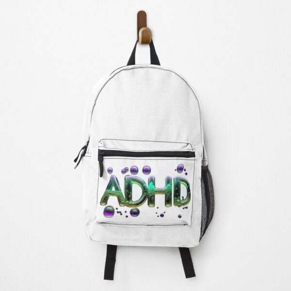 Item preview, The inscription "ADHD" on a white background -gel, colored bubbles designed and sold by My-fake-places.