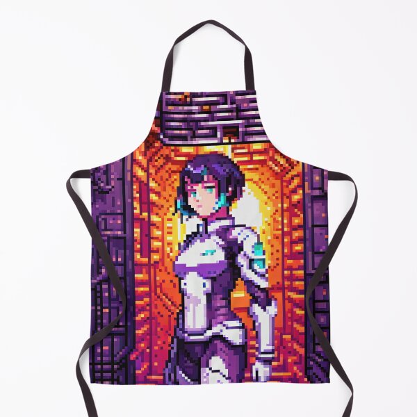 Artikelvorschau, Pixel Art Portrait Cyberpunk Mädchen 16 Bit entworfen und verkauft von Smash-420.