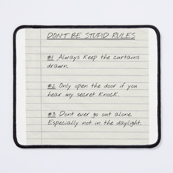 Item preview, Don't Be Stupid Rules designed and sold by RuthandRose.