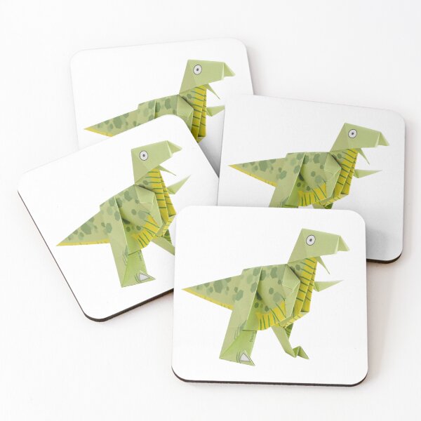 Item preview, Green Origami Tyrannosaurus rex  T-Rex  designed and sold by monpetitbijou.