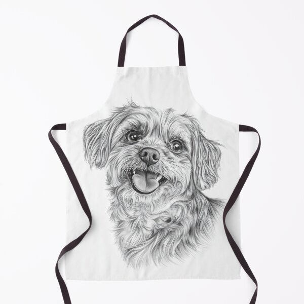 Item preview, Ultra-Realistic Pencil Drawing of a Happy Shih Tzu Caricature designed and sold by AI Gizmo.
