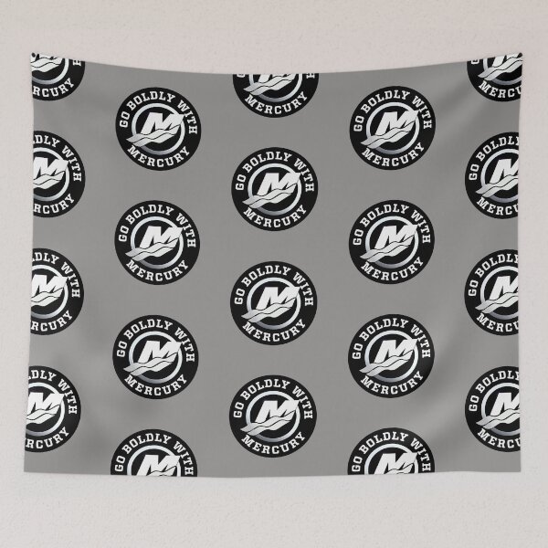 Item preview, Mercury Bold Black Silver Boating designed and sold by ChristinasMess.