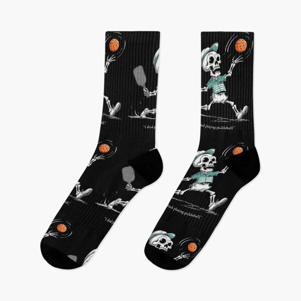 Item preview, I Died Playing Pickleball Skeleton Player Paddle  -  Xmas Halloween  designed and sold by Smix Pixels.