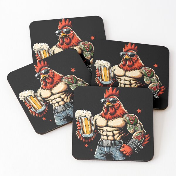 Item preview, Badass chicken with beer designed and sold by SekoOne.