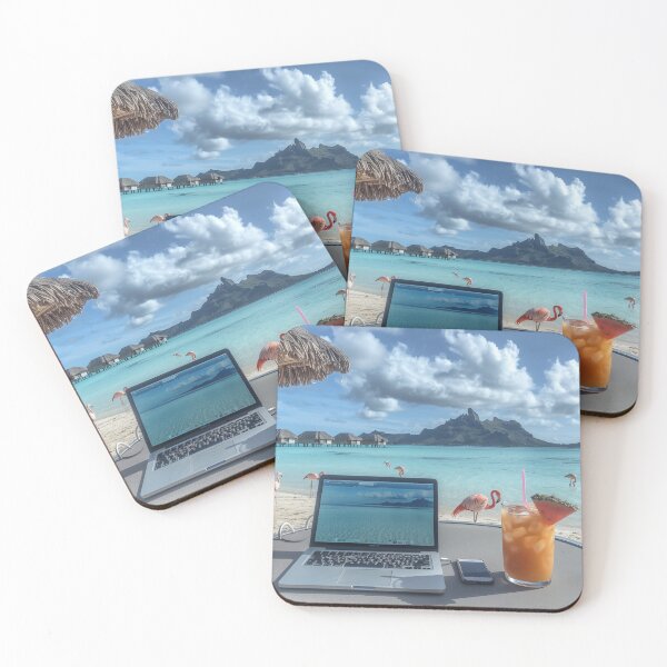 Item preview, Beachside Office Vibes designed and sold by aiperfectworld.