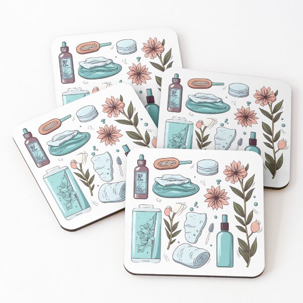 Item preview, Adorable Self-Care Illustrations - Wholesome Wellness and Relaxation Art designed and sold by ArtfullyJua.