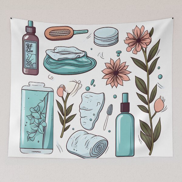 Item preview, Adorable Self-Care Illustrations - Wholesome Wellness and Relaxation Art designed and sold by ArtfullyJua.