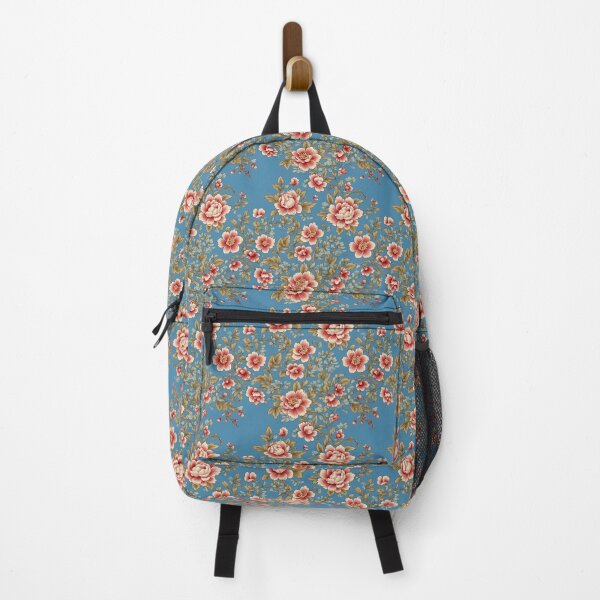 Item preview, Blue Floral Chintz Pattern Print designed and sold by FlowerMeFlorals.