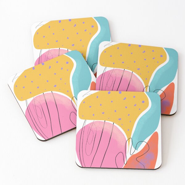 Item preview, Random abstract vibrant color designed and sold by Doodlehomeshop.