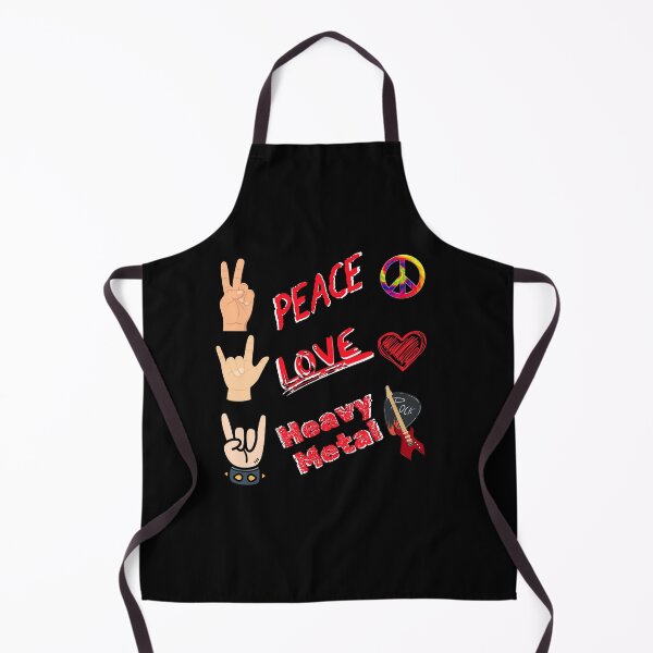 Item preview, Peace, Love, Heavy Metal designed and sold by GeeksLoveDogs.