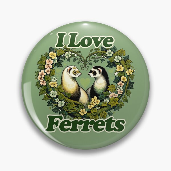 Item preview, I Love Ferrets designed and sold by FrictionMaxxing.