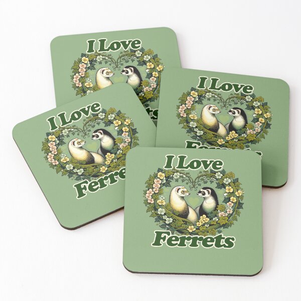 Item preview, I Love Ferrets designed and sold by FrictionMaxxing.