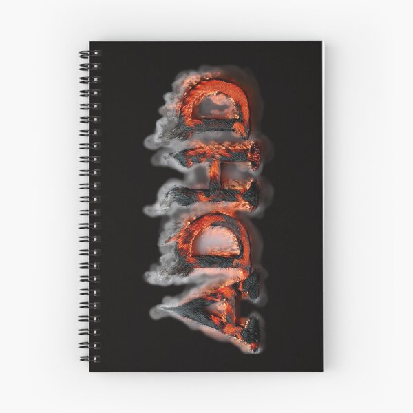 Item preview, The inscription "ADHD" on a black background - fire, ash and smoke.1 designed and sold by My-fake-places.
