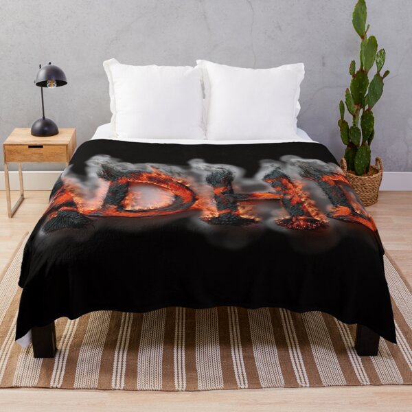 Item preview, The inscription "ADHD" on a black background - fire, ash and smoke.1 designed and sold by My-fake-places.