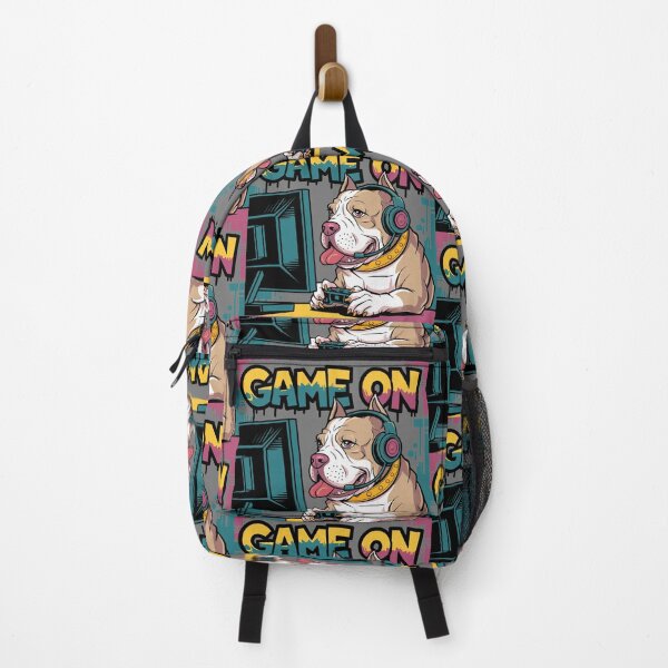 Item preview, Funny Pitbull Dog Gamer Game On Graffiti designed and sold by Nature's Fancy.
