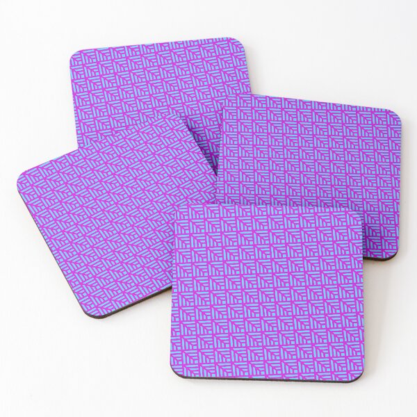 Item preview, Colorful Square Geometry Blocks Bright Arrowhead Leaves designed and sold by EvergreenMotifs.