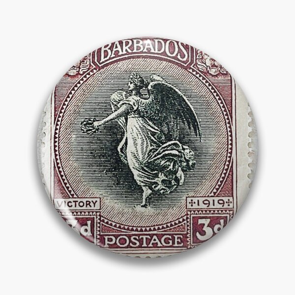 Item preview, Arte de sello vintage de la victoria de Barbados de 1920 designed and sold by Angelstkw.