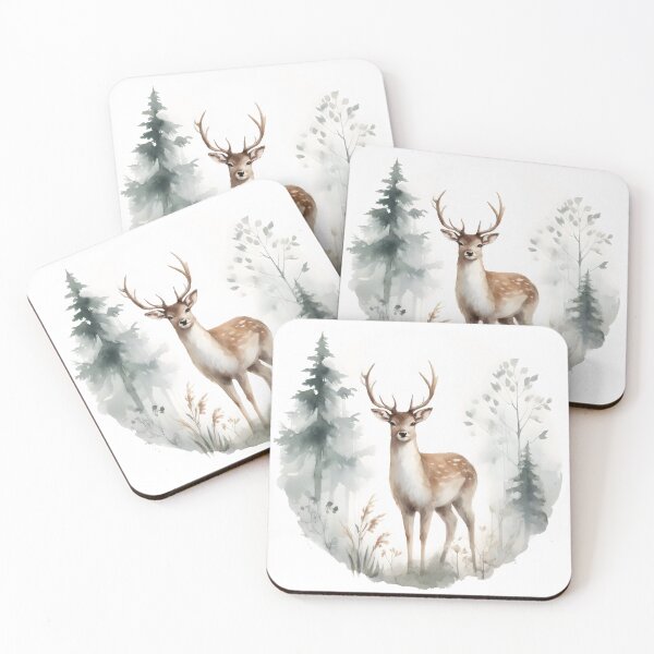 Item preview, Graceful Deer in the Forest designed and sold by GoldenPattern.