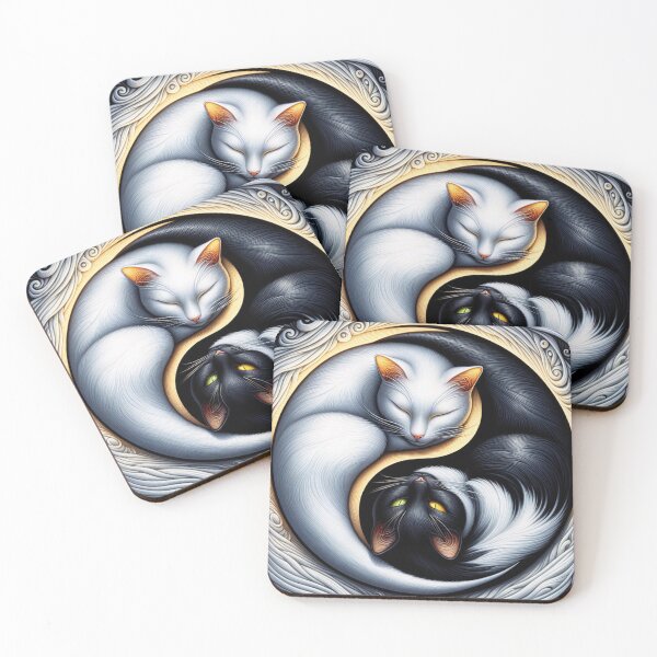Item preview, YinYangCat, DualHarmony, BlackWhite, CatYinYang designed and sold by majidi1.