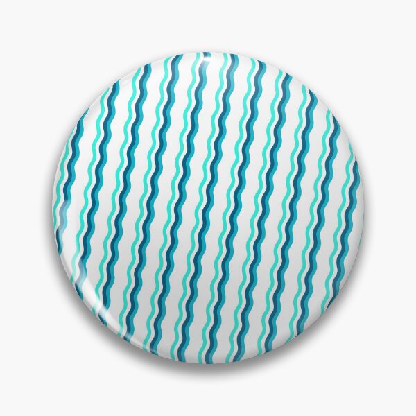 Item preview, Teal Colored Varying Wave Lines Parallel Wavy Strips designed and sold by EvergreenMotifs.