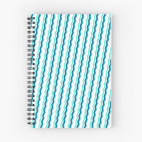 Item preview, Teal Colored Varying Wave Lines Parallel Wavy Strips designed and sold by EvergreenMotifs.