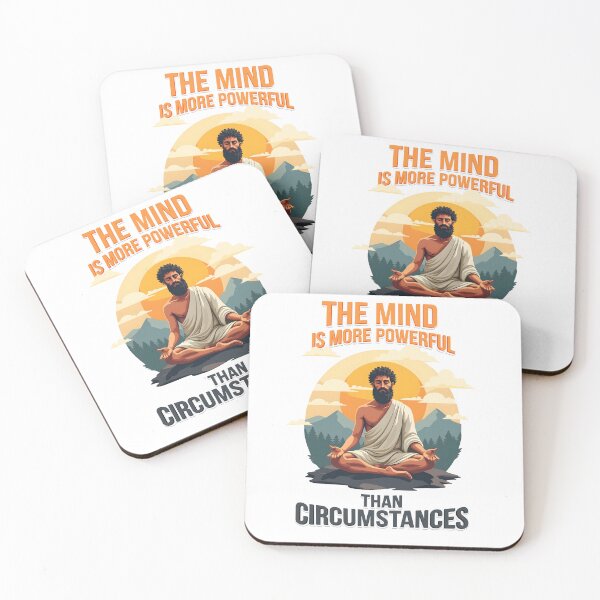 Item preview, The Mind Is More Powerful Than Circumstances - Stoic Quote Design designed and sold by IskraPrints.