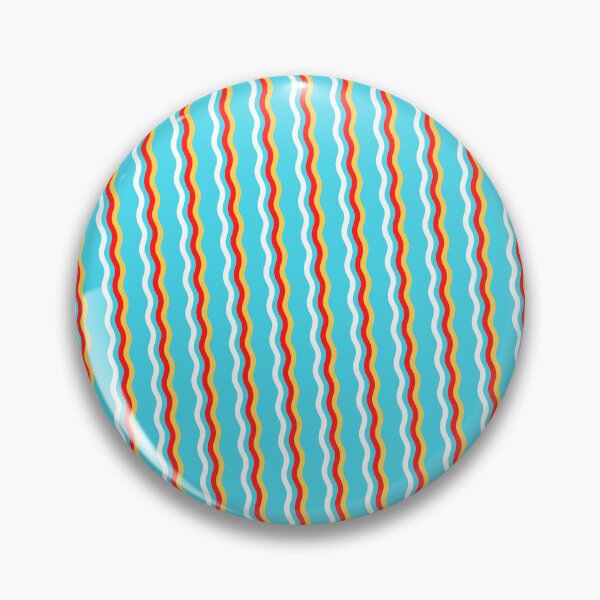 Item preview, Rainbow Colored Varying Wave Lines Parallel Wavy Strips designed and sold by EvergreenMotifs.