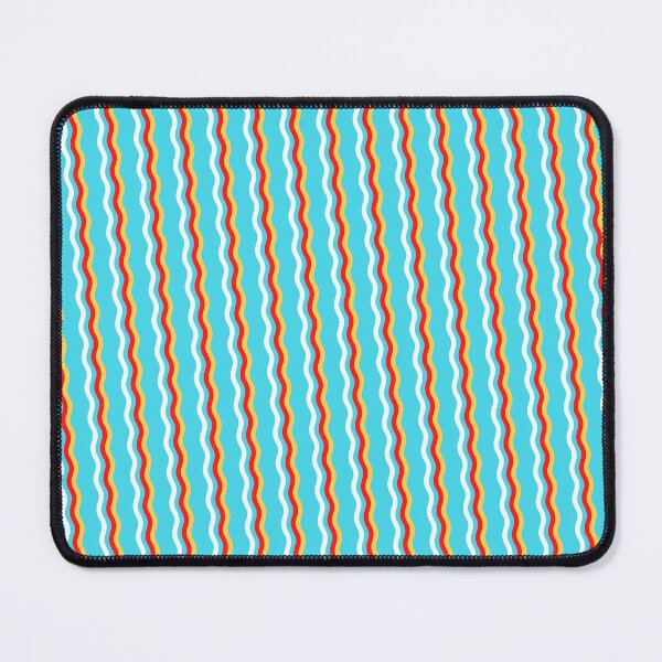 Item preview, Rainbow Colored Varying Wave Lines Parallel Wavy Strips designed and sold by EvergreenMotifs.