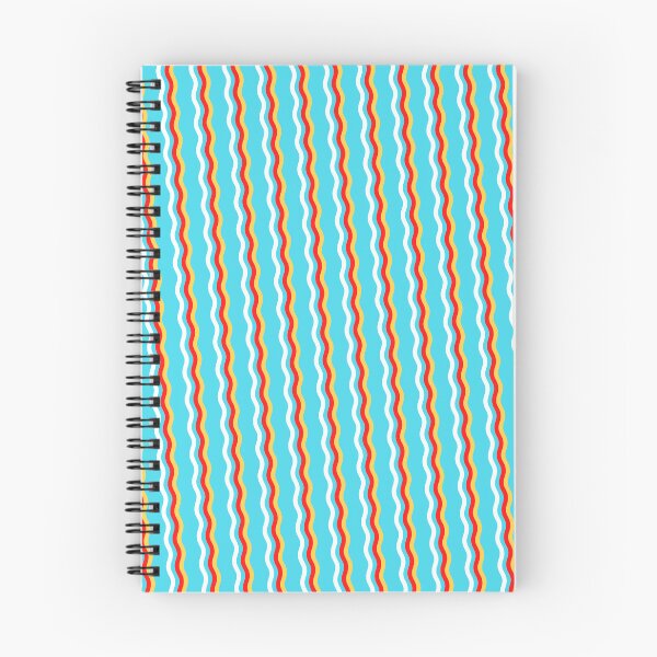 Item preview, Rainbow Colored Varying Wave Lines Parallel Wavy Strips designed and sold by EvergreenMotifs.