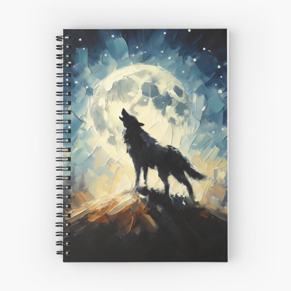 Item preview, Howling Wolf Under Moonlit Sky designed and sold by GoldenPattern.