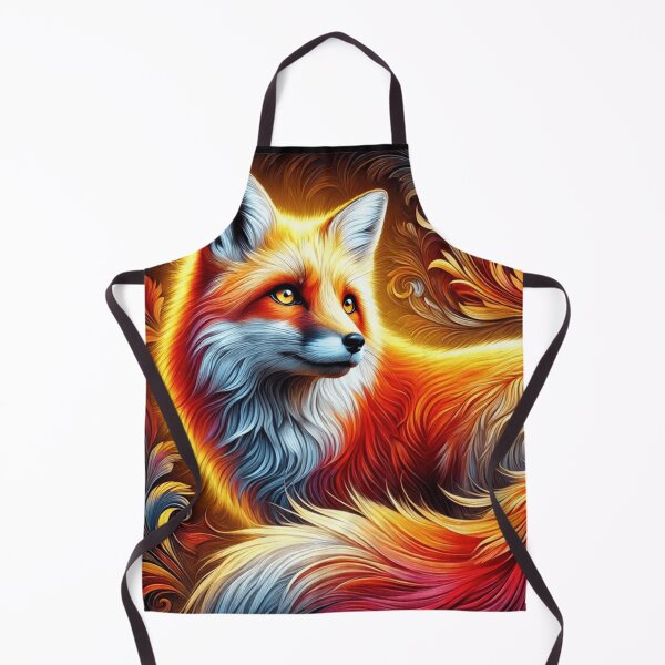 Item preview, Radiant Fox in Colorful Swirls designed and sold by TrueCraftLabs.