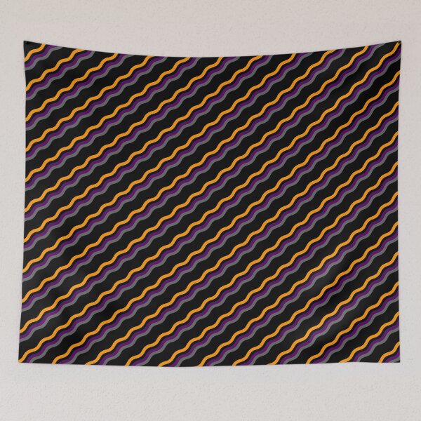 Item preview, Spooky Halloween Color Waves Flowing Colorful Waving Cascade designed and sold by EvergreenMotifs.