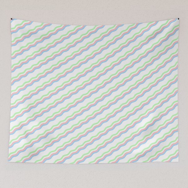 Item preview, Pastel Varying Color Waves Flowing Colorful Waving Cascade designed and sold by EvergreenMotifs.