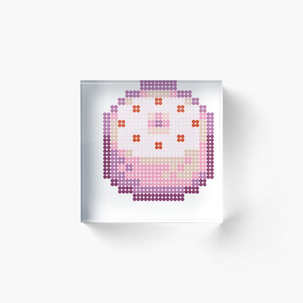 "Stardew Valley Pink Cake Icon" Acrylic Block by EuropeanMutty | Redbubble