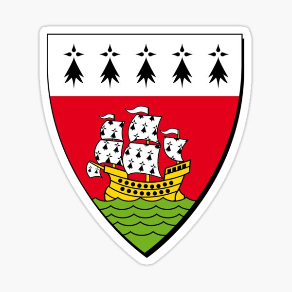 Aperçu de l'œuvre Ecus, blasons et armoiries des villes de Bretagne, Nantes créée et vendue par Multinatio.