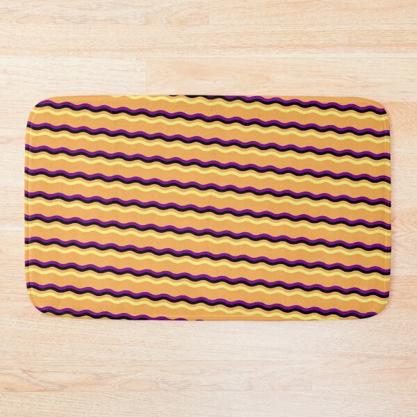 Item preview, Halloween Colored Varying Wave Lines Parallel Wavy Strips designed and sold by EvergreenMotifs.