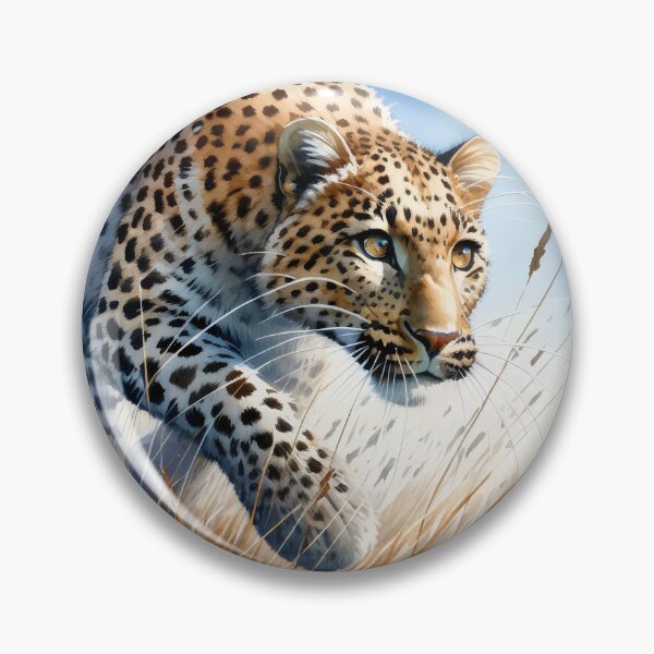 Item preview, Leopard Hunting in the Grass designed and sold by GoldenPattern.