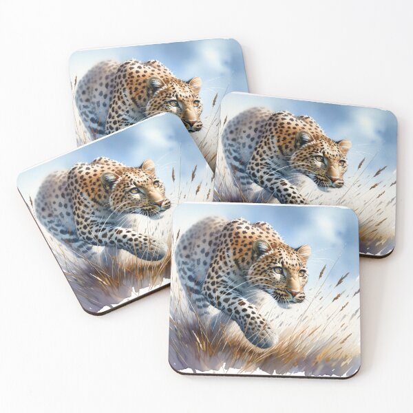 Item preview, Leopard Hunting in the Grass designed and sold by GoldenPattern.