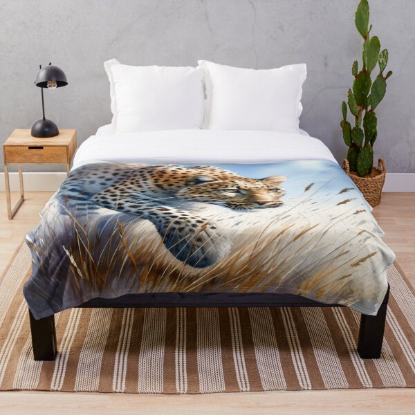 Item preview, Leopard Hunting in the Grass designed and sold by GoldenPattern.