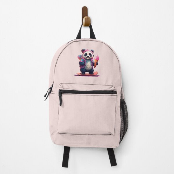 Item preview, Pink panda on skateboard with ice cream designed and sold by WDDesignShop.
