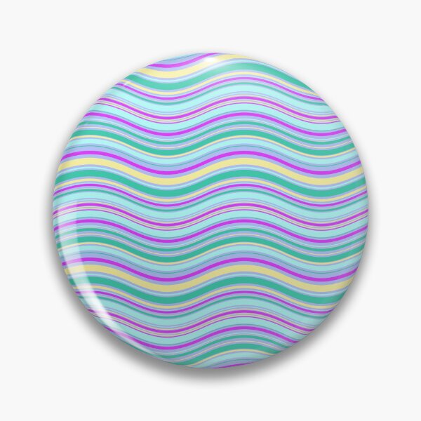 Item preview, Rainbow Colored Varying Wave Lines Parallel Wavy Strips designed and sold by EvergreenMotifs.