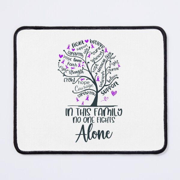 Item preview, In this FAMILY fights against syndrome, disease, illness, cancer with Tree Purple Ribbon designed and sold by EdithShop59.