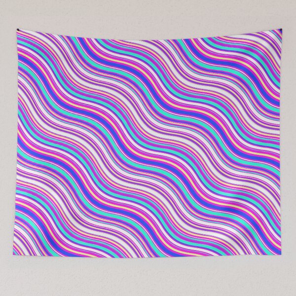 Item preview, Vibrant Varying Color Waves Flowing Colorful Waving Cascade designed and sold by EvergreenMotifs.