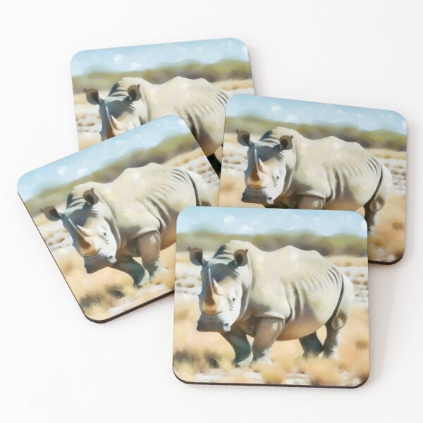 Item preview, Resilient Rhinoceros in Dry Grassland designed and sold by GoldenPattern.